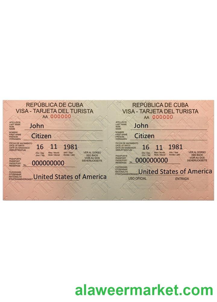 CUBA visa